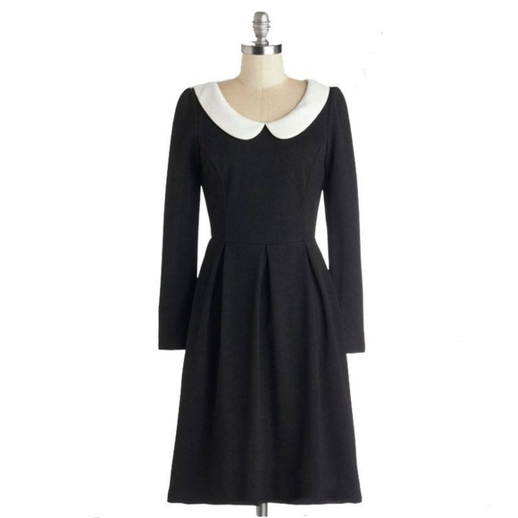 Black Dress with White Collar XL NWT